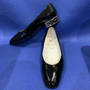 Bruno Magli classic patent slip on 37.5